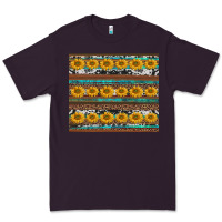 Plum sunflowers leopard cowhide turquoise Premium Tee - BarkalooDesign