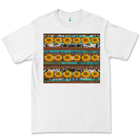 White sunflowers leopard cowhide turquoise Premium Tee - BarkalooDesign