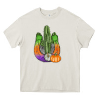 Cream horseshoe halloween cactus Heavy Core Tee - AdoDesignShop