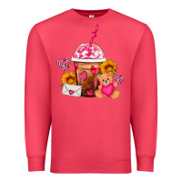 Cardinal Valentines Day Frappe Coffee Premium Sweatshirt - FaDigitalArtStudio