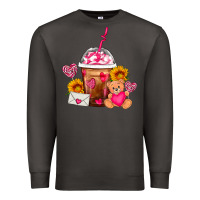 Smoke Valentines Day Frappe Coffee Premium Sweatshirt - FaDigitalArtStudio