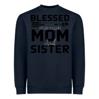 Navy Blessed Mom And Sister Heavyweight Sweatshirt - Bettercallsaul