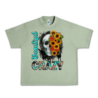 Oil Green beautiful crazy skull Urban Heavy Tee - JahusDesignShop