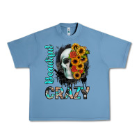 Pebble Blue beautiful crazy skull Urban Heavy Tee - JahusDesignShop