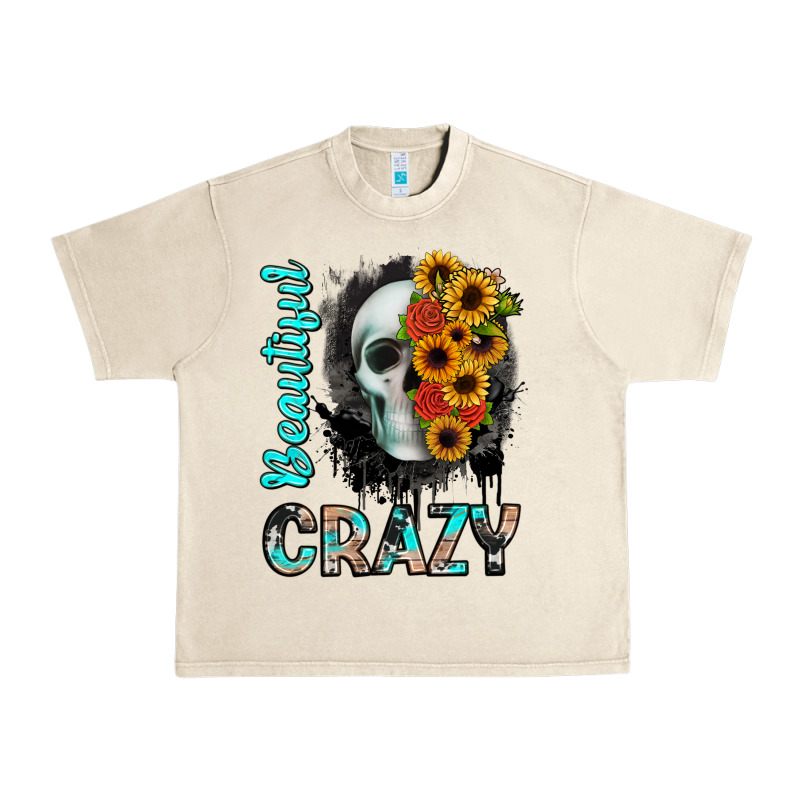 Beautiful Crazy Skull Urban Heavy Tee by JahusDesignShop | Teevron
