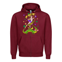 Burgundy let the good times roll (2) Zipper Hoodie - CowGirlArtShop