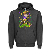 Charcoal Heather let the good times roll (2) Zipper Hoodie - CowGirlArtShop