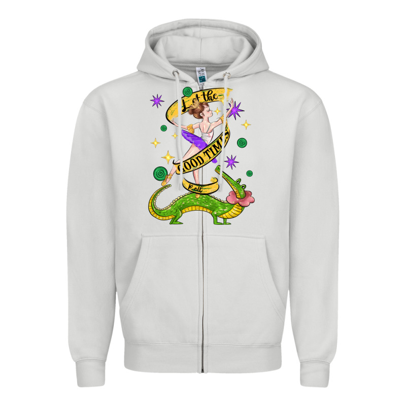 Let The Good Times Roll (2) Zipper Hoodie by CowGirlArtShop | Teevron