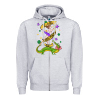 Heather Grey let the good times roll (2) Zipper Hoodie - CowGirlArtShop