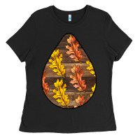 Black Fall Teardrop Ladies Tee - LillyAllenDesigns