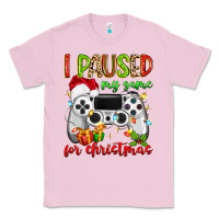 Bubblegum Pink i paused my game for christmas Classic Tee - MaliasSmallBusiness