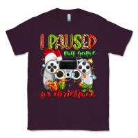 Plum i paused my game for christmas Classic Tee - MaliasSmallBusiness