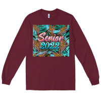 Burgundy senior 2022 tumbler Long Sleeve Tee - BarkalooDesign