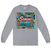 Heather Grey senior 2022 tumbler Long Sleeve Tee - BarkalooDesign