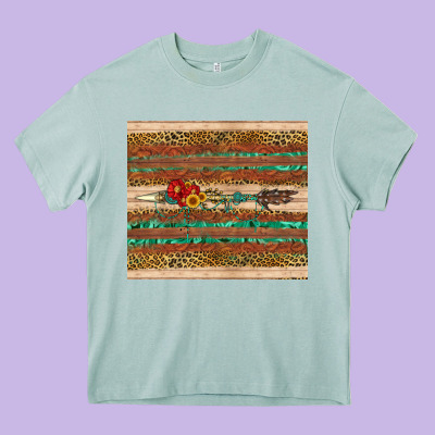 Arrow Wooden Sunflower Heavy Core Tee Designed By Artiststas