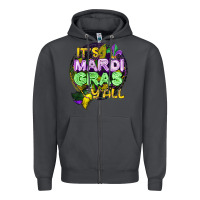 Smoke its mardi gras yall Zipper Hoodie - CowGirlArtShop