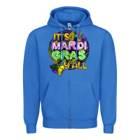 True Royal its mardi gras yall Zipper Hoodie - CowGirlArtShop