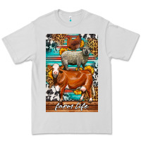 Dove Grey Western Farm Life Premium Tee - LillyAllenDesigns