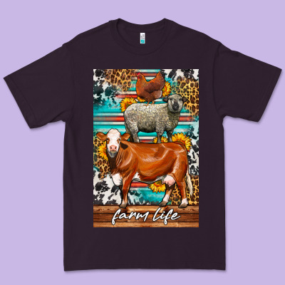Western Farm Life Premium Tee Designed By Lillyallendesigns