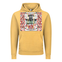 Vintage Mustard sweet but twisted does that make me a candy cane Vintage Hoodie - MaliasSmallBusiness