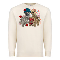 Sandshell Skeleton couple Valentine's Day Premium Sweatshirt - FaDigitalArtStudio