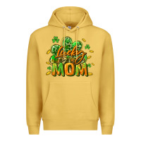 Antique Gold Lucky Mom  St. Patrick's Day Premium Hoodie - CowGirlArtShop