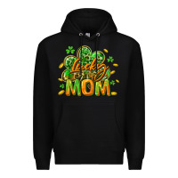 Black Lucky Mom  St. Patrick's Day Premium Hoodie - CowGirlArtShop