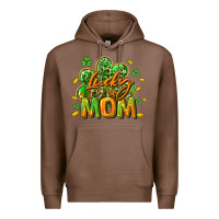 Chestnut Lucky Mom  St. Patrick's Day Premium Hoodie - CowGirlArtShop