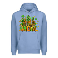Colony Blue Lucky Mom  St. Patrick's Day Premium Hoodie - CowGirlArtShop