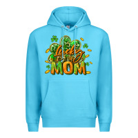 Ocean Blue Lucky Mom  St. Patrick's Day Premium Hoodie - CowGirlArtShop