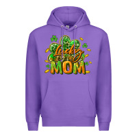 Purple Lucky Mom  St. Patrick's Day Premium Hoodie - CowGirlArtShop