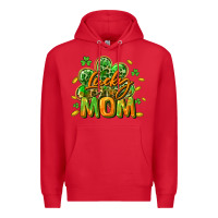 Red Lucky Mom  St. Patrick's Day Premium Hoodie - CowGirlArtShop