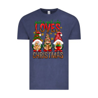 Vintage Denim Just a girl who loves Christmas Vintage Tee - NancyCooperArtShop