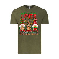 Vintage Olive Just a girl who loves Christmas Vintage Tee - NancyCooperArtShop