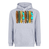 Heather Grey western brushstrokes Heavyweight Hoodie - OliviaCreatesArt