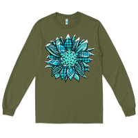 Army Green winter sunflower Long Sleeve Tee - Jasminsmagicworld