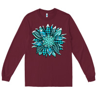 Burgundy winter sunflower Long Sleeve Tee - Jasminsmagicworld