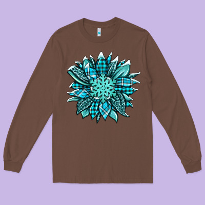 Winter Sunflower Long Sleeve Tee Designed By Jasminsmagicworld