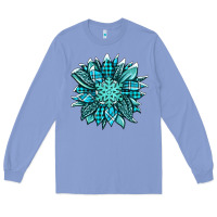 Colony Blue winter sunflower Long Sleeve Tee - Jasminsmagicworld