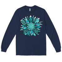 Navy winter sunflower Long Sleeve Tee - Jasminsmagicworld