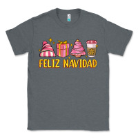 Charcoal Heather feliz navidad Classic Tee - MaliasSmallBusiness