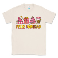 Natural feliz navidad Classic Tee - MaliasSmallBusiness