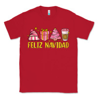 Red feliz navidad Classic Tee - MaliasSmallBusiness