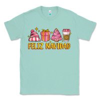 Seafoam feliz navidad Classic Tee - MaliasSmallBusiness