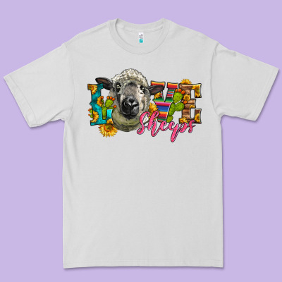 Western Love Sheeps Premium Tee Designed By Lillyallendesigns