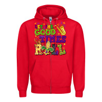 Red let the good times roll Zipper Hoodie - CowGirlArtShop
