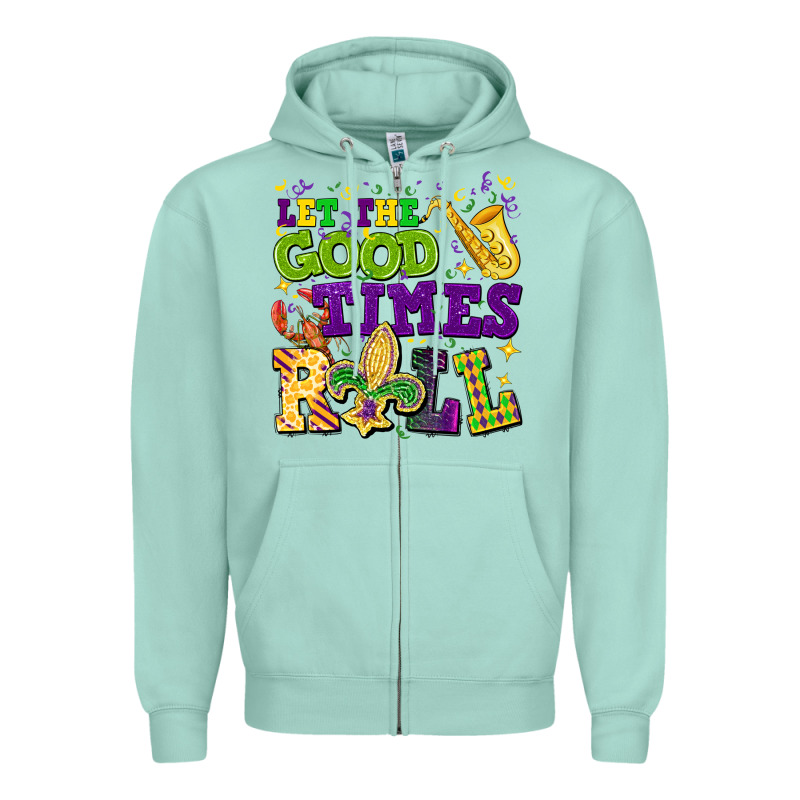 Let The Good Times Roll Zipper Hoodie by CowGirlArtShop | Teevron