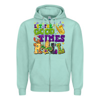 Seafoam let the good times roll Zipper Hoodie - CowGirlArtShop