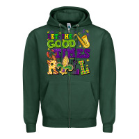 Sports Green let the good times roll Zipper Hoodie - CowGirlArtShop
