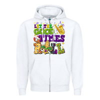 White let the good times roll Zipper Hoodie - CowGirlArtShop